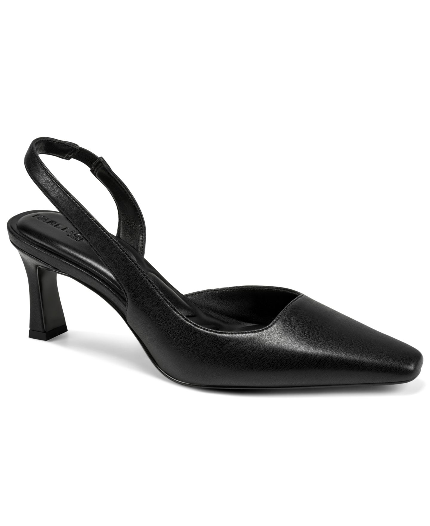 Женские туфли KARL LAGERFELD PARIS Sheenz Slingback Pumps, цвет: Чёрный, вариант 1 — фото 1