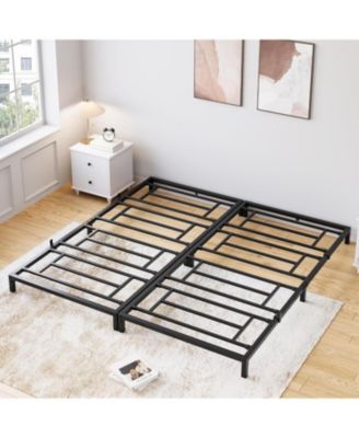 8 in King Bed Frame, Heavy Duty Metal Platform Bed Frame, Noise Free King Bed Frame with Under-Bed Storage and Steel Slats Support