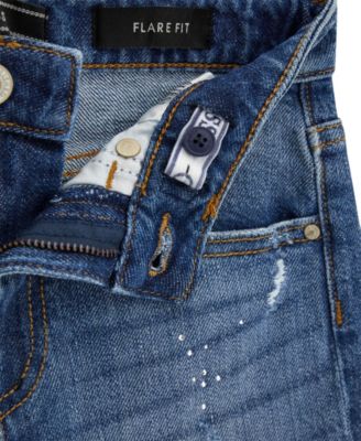 Girls' 7-16 Comfort Flare Rhinestone Jeans