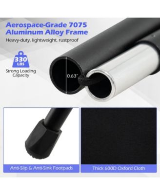 Folding Design High-Back Portable Camping Chair with Carry Bag, Pillow