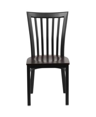 School House Back Metal Restaurant Dining Chair