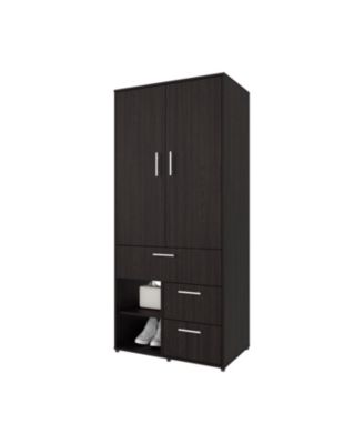 Care Free Multi-Storage Wardrobe with Rod and Shelving