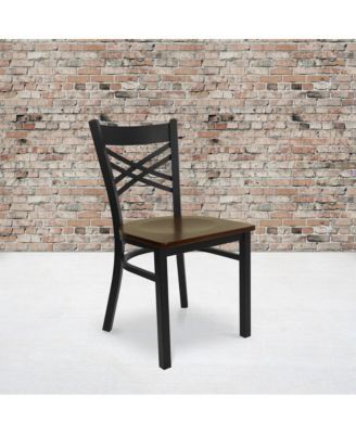 2 Pack "X" Back Restaurant Chair