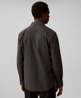 Men's Grid Supima Stretch Slim-Fit Shirt