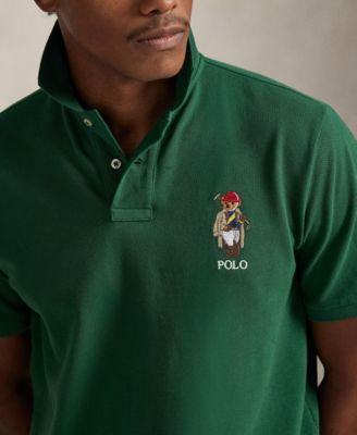 Men's Classic-Fit Polo Bear Mesh Polo Shirt