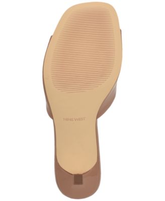 Women's Lamell Square Toe Slip-On Stiletto Sandals