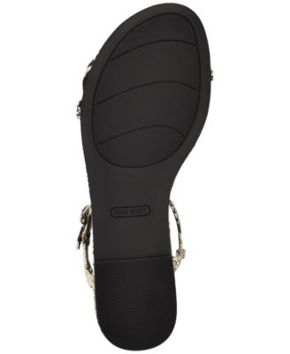 Women's Masow Round Toe Strappy Flat Sandals