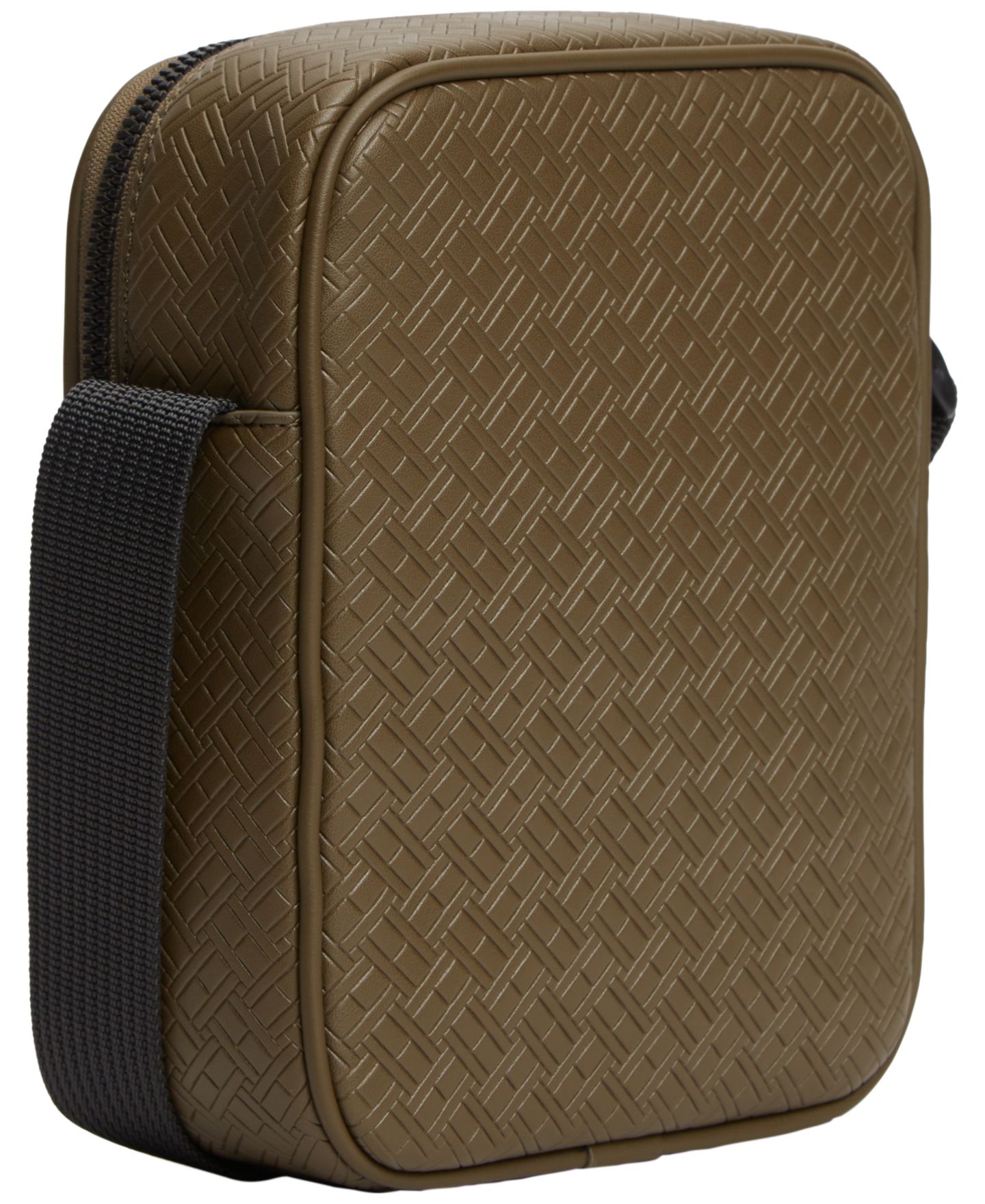 Мужская сумка Tommy Hilfiger Embossed Flag Mini Reporter, цвет: Коричневый — фото 2