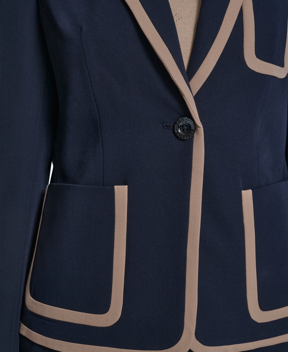 Tommy Hilfiger Women's Framed One-Button Blazer