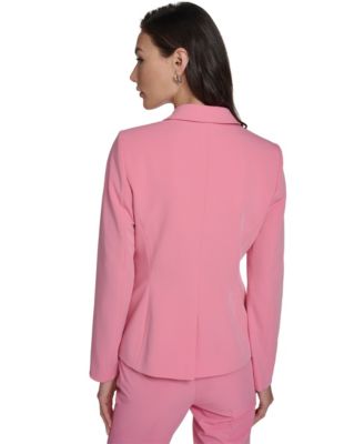 Women's Notch Collar One-Button Blazer
