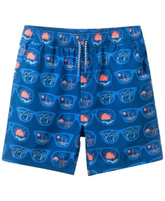 Boys' 8-14 Striped Swim Trunks