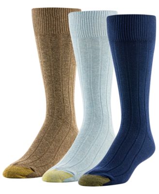 Men's Hampton Embroidery Car Socks, 3-Pack