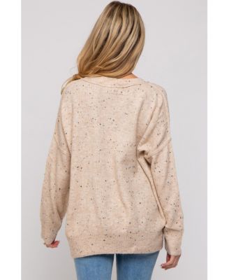 Maternity Speckled Knit Sweater