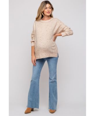 Maternity Speckled Knit Sweater