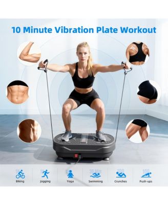 Vibration Plate Exercise Machine with Remote Control and Bluetooth