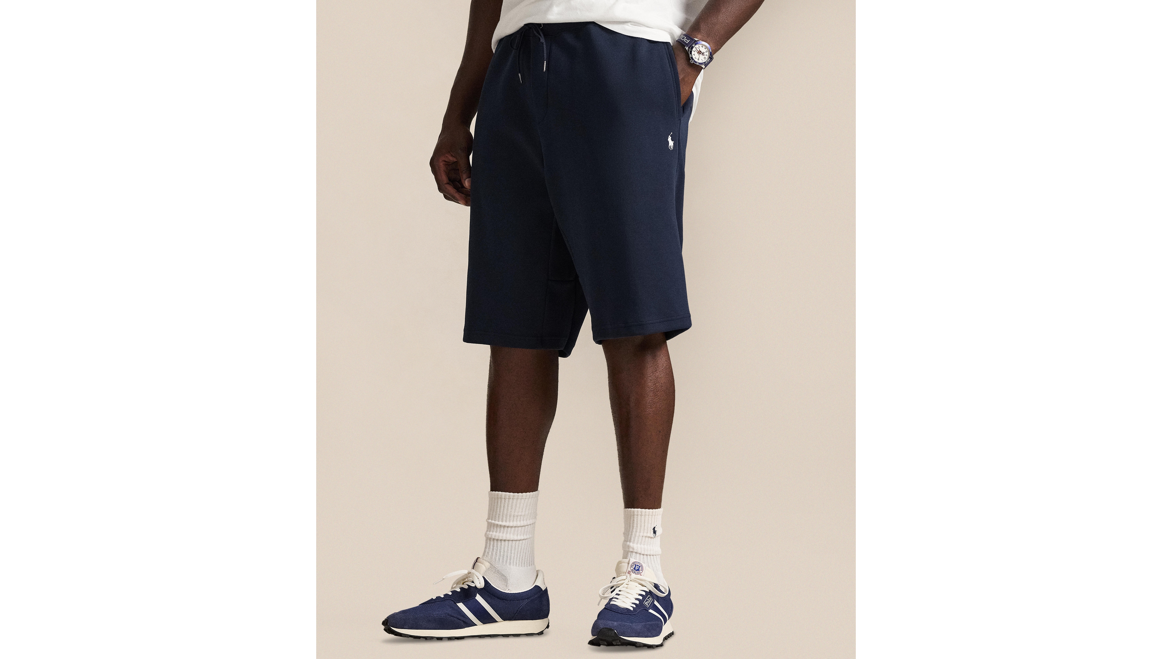 Polo Ralph Lauren Men's Big & Tall Embroidery Detail Shorts