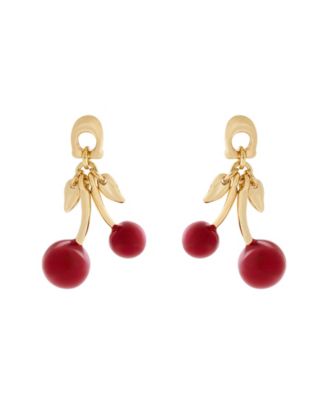 Red Signature C Cherry Drop Earrings