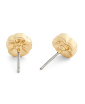 Faux Stone Signature Tea Rose Stud Earrings