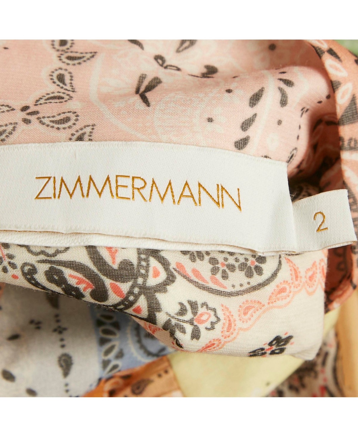 Pre-Owned Zimmermann Women's Multicolor Bandana Print Cotton Mini Dress