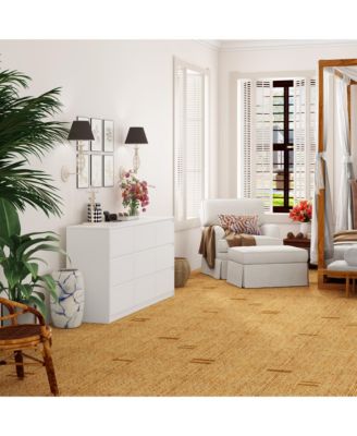 9-Drawer White Paint Finish Dresser Chest of Drawers