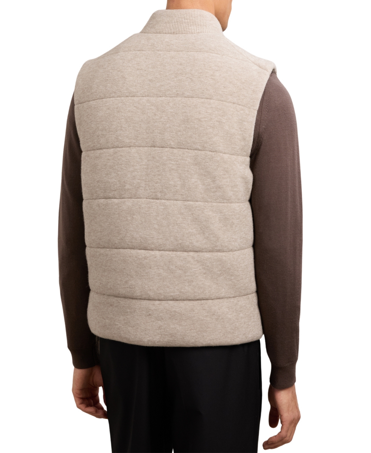 Reiss Men's Rib-Knit Zip-Through Gilet
