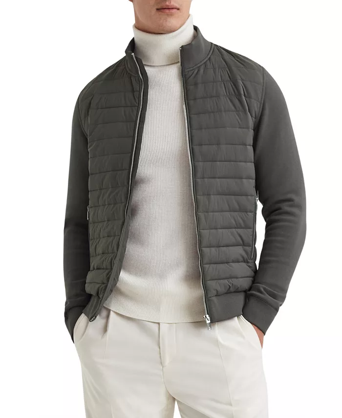 Men's Freddie Hybrid Quilt and Interlock Zip Jacket - thumbnail 9