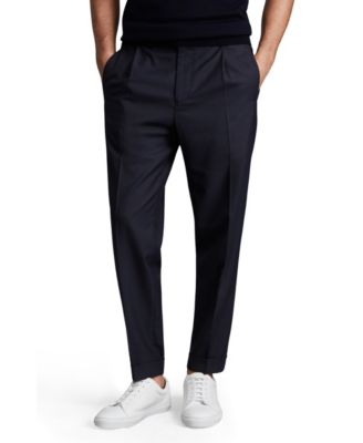 Men's Relaxed Drawstring Trousers with Turn-Ups