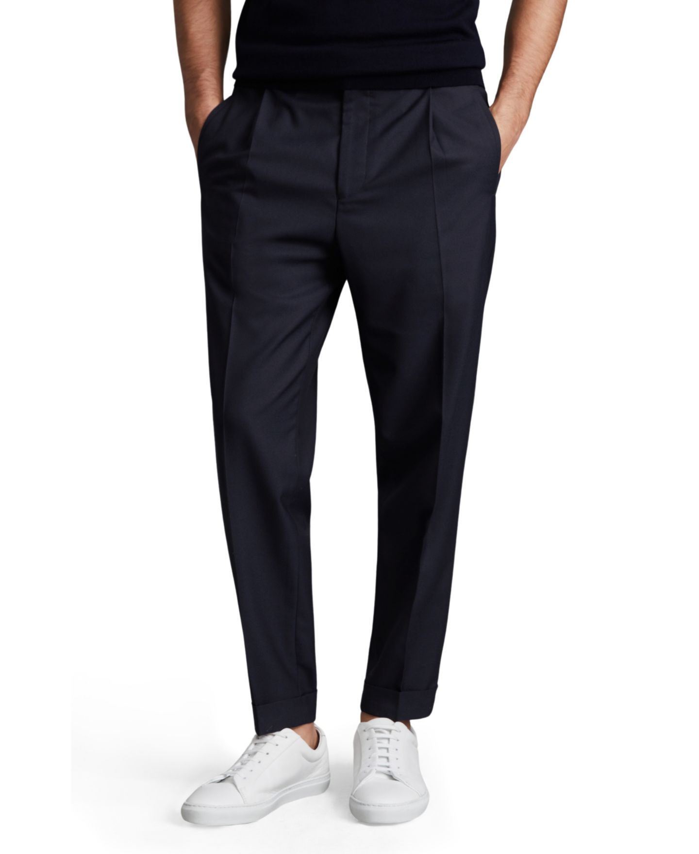 Мужские брюки REISS Brighton Relaxed Drawstring Turn-Ups with Pants — фото 1