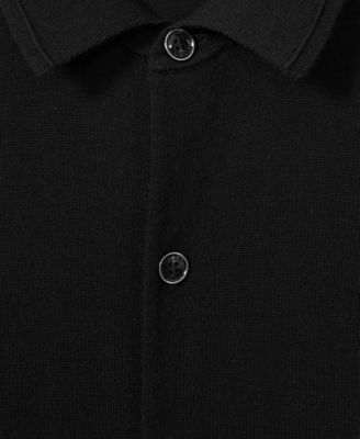 Men's Merino Wool Button-Through Cardigan