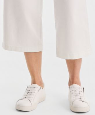 Women's Cropped High-Rise Wide-Leg Jeans