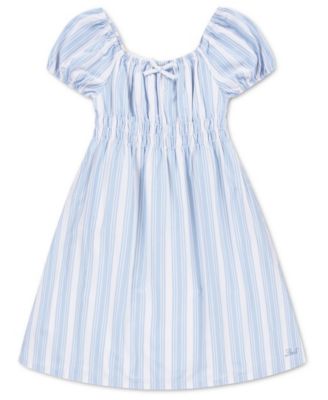 Girls' 7-16 Short-Sleeve Poplin Dress