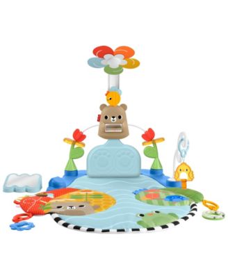 3-in-1 Kick and Sway Activity Gym, Baby Play Mat with Sensory Toys