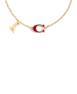 Faux Stone Signature C Rexy Strand Bracelet