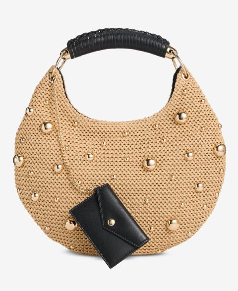 Женские I.N.C. International Concepts Eedenn Straw Stud Hobo