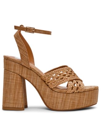 Women's Whisora Crossband Raffia Woven Platform Dress Sandals