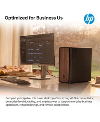 OmniDesk Premium Tower Desktop Intel Core Ultra 5 225 8GB RAM Intel Graphics 512GB SSD Storage Windows 11 Home - Black