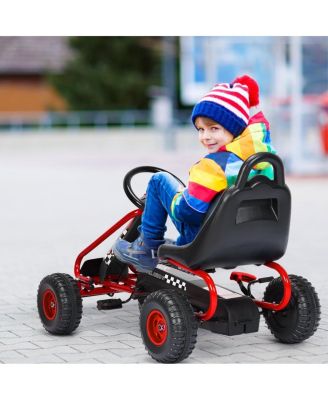 4 Wheel Pedal Powered Ride On Car with Adjustable Seat