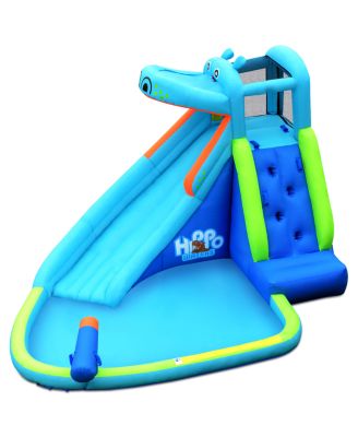 Hippo Inflatable Water Slide Bounce House with 740W Blower