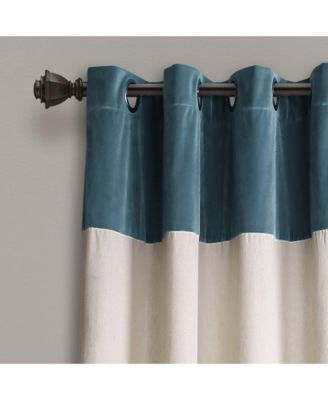 Lush Decor Milo Linen Light Filtering Window Curtain Panels Pair 52"W x 84" Curtains For Bedroom