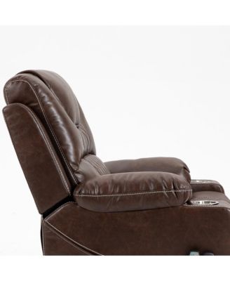 Velvet Recliner Chair with 2 Cup Holder, Lounge Chair Power Lift Chair Relax Sofa Chair