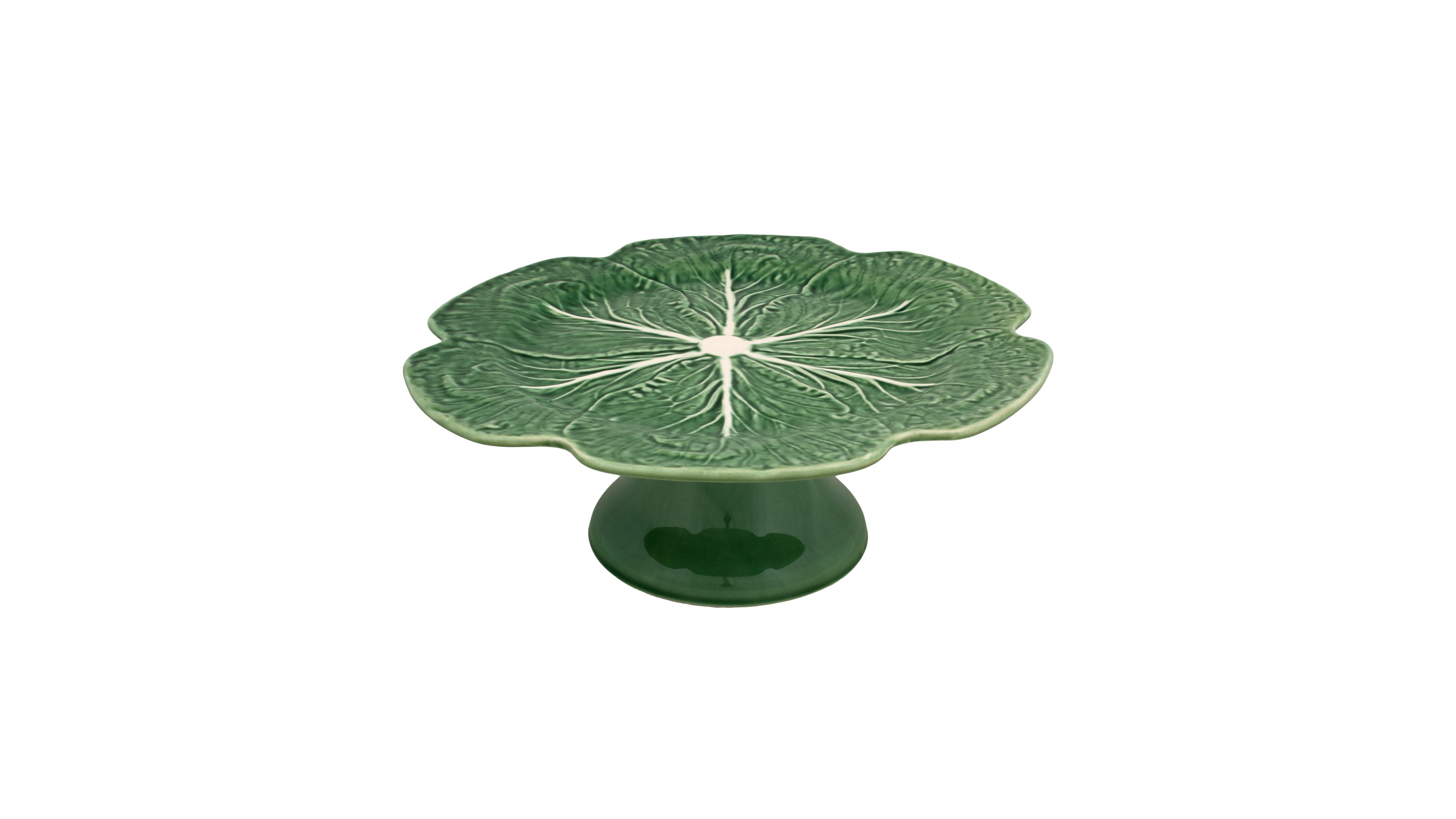 Bordallo Pinheiro Cabbage Cake Stand