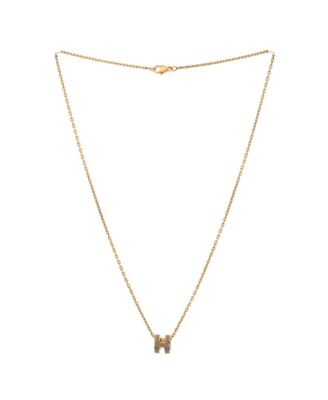 Pop H Pendant Chain Necklace