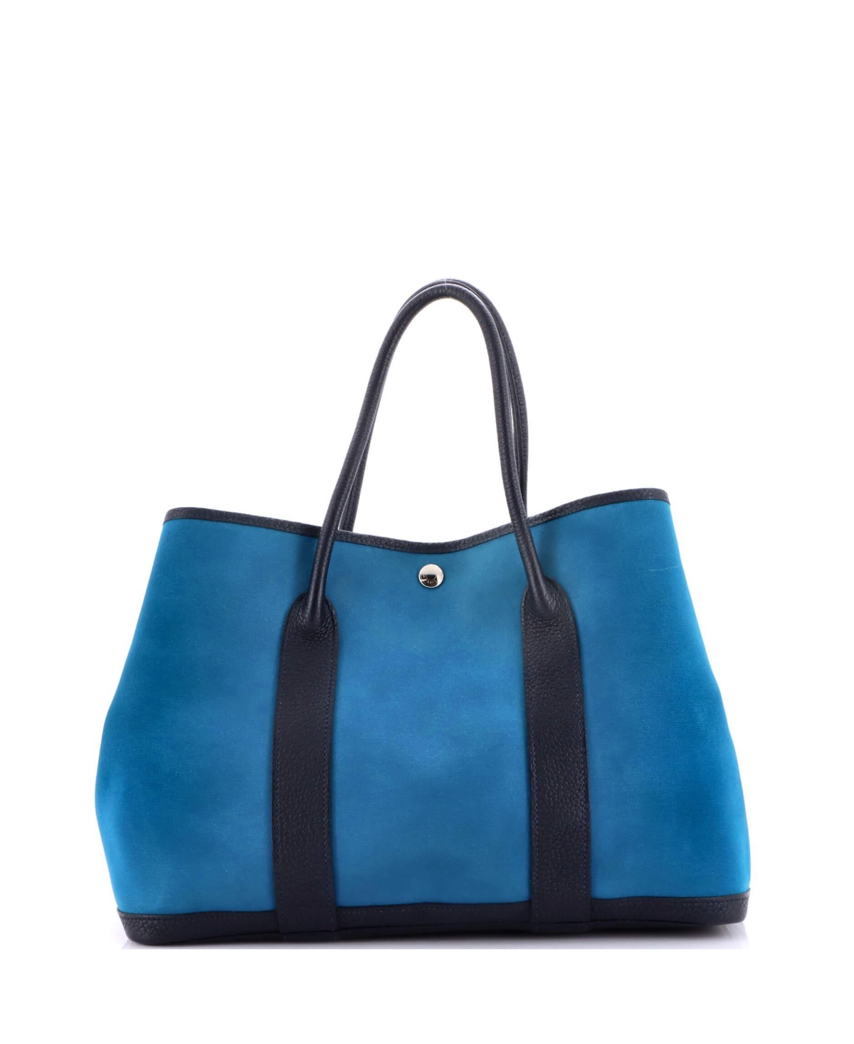 Pre-Owned HERMES 36 Garden Party Tote Toile and Leather