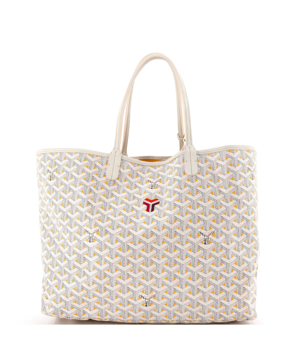 Pre-Owned Goyard Pm Saint Louis Tote Claire Voie Coated Canvas
