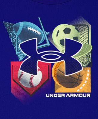 Boys' 2T-7 Tech 4Baller T-Shirt and Shorts, 2-Piece Set