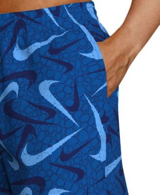 Men's 7" All-Over Logo Print Volley Swim Shorts