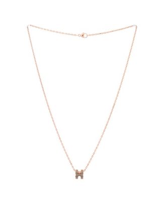 Pop H Pendant Chain Necklace