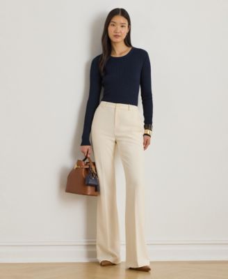 Women's Mini-Cable Crewneck Sweater