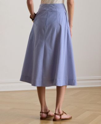 Women's Striped Paneled Skirt