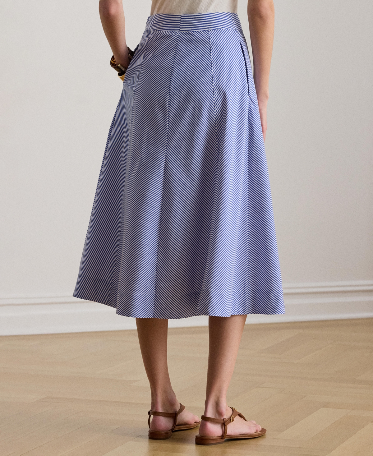 Lauren Ralph Lauren Women's Striped Paneled Skirt